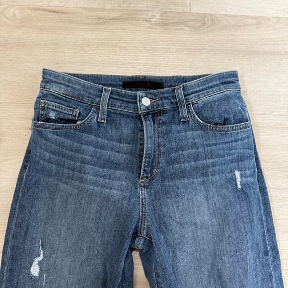 Joe's Jeans The Niki Boyfriend Mid Rise Jeans Distressed Blue Benezette Wash 25 - Picture 3 of 9